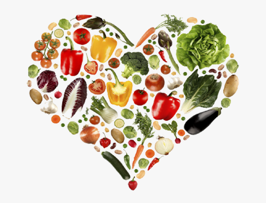 Smoothie Veggie Burger Fruit Heart Vegetable - Healthy Food Heart, HD Png Download