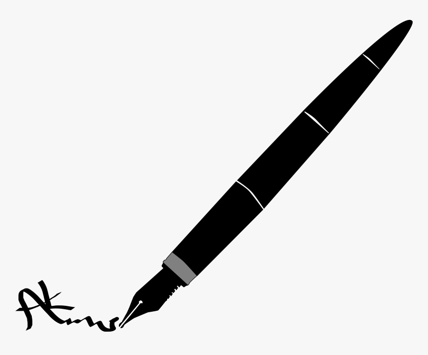 Feather Pen Clipart Free Clipart Images Image - Fountain Pen Clip Art, HD Png Download