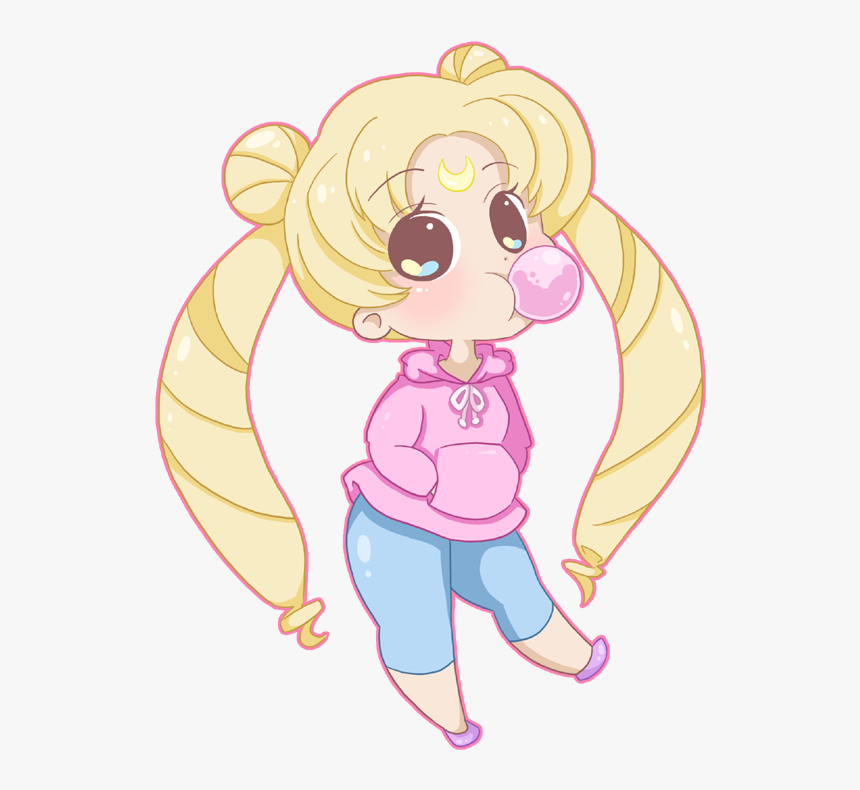 Sailor Moon Clipart Kawaii Chibi - Transparent Sailor Moon Chibi, HD Png Download