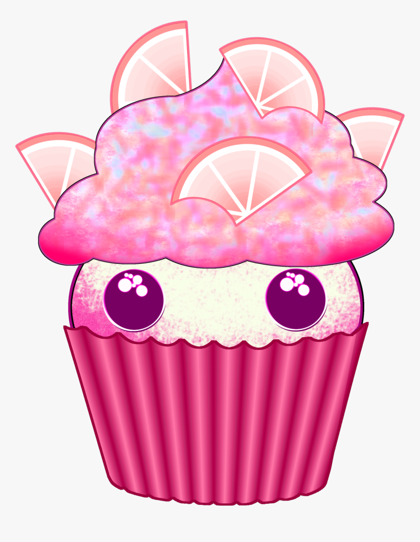Image - Kawaii Pink Cupcake Png, Transparent Png