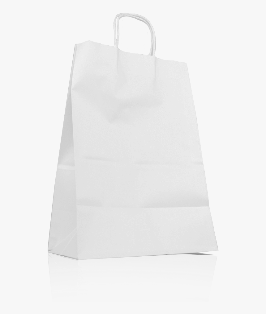 White Twisted Handle Paper Bag - Bag, HD Png Download
