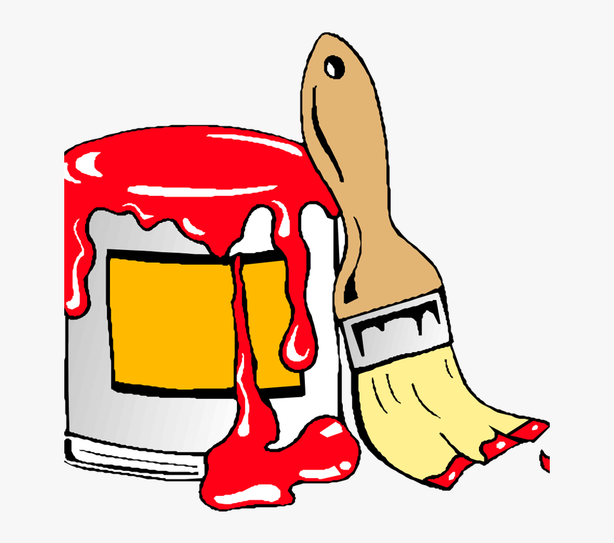 Transparent Paint Brush Stroke Png - Paint Can Clip Art, Png Download