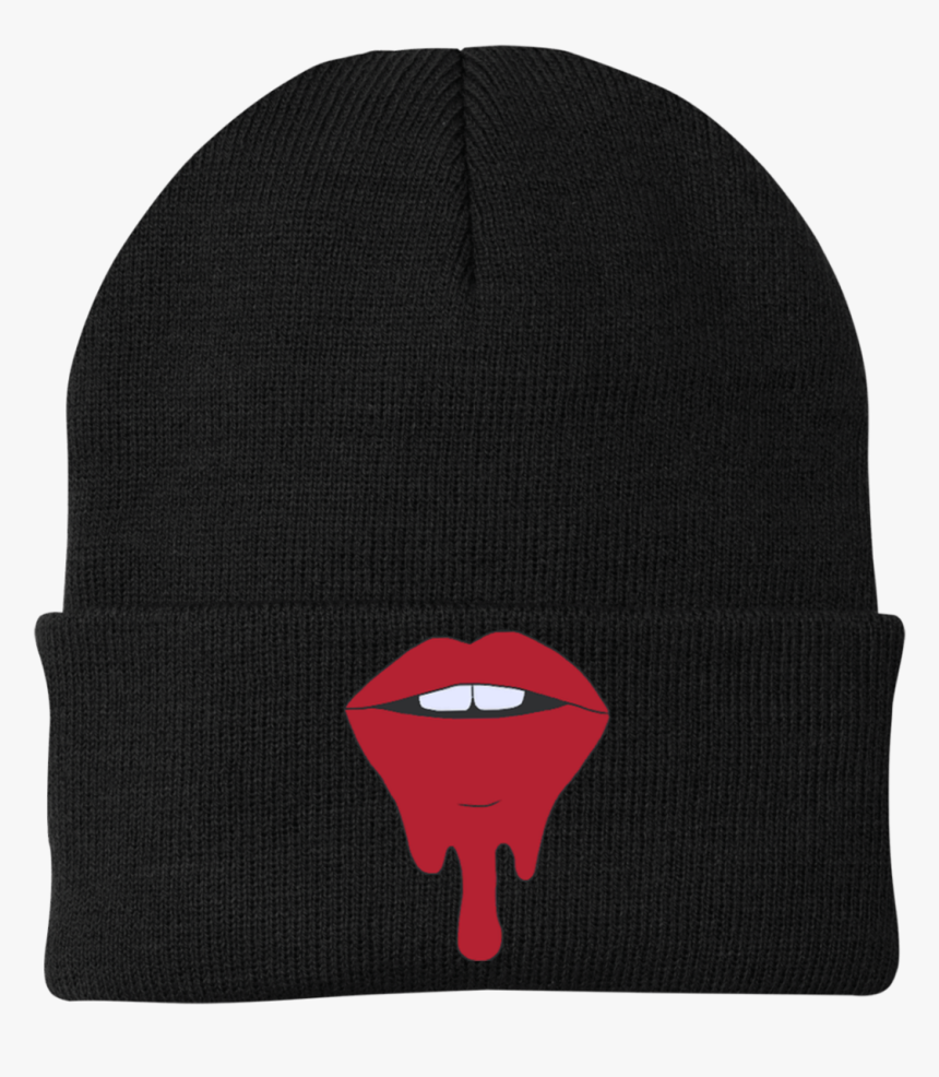 Transparent Dripping Lips Png - Beanie, Png Download