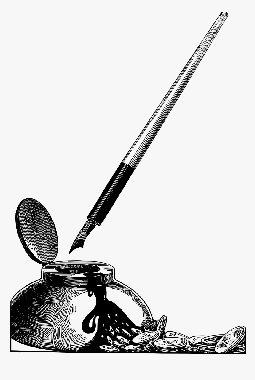 Pen With Ink Png, Transparent Png