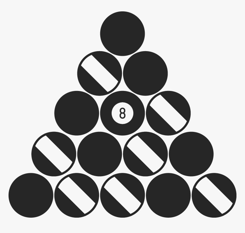 Billiards Clip Art Black And White, HD Png Download