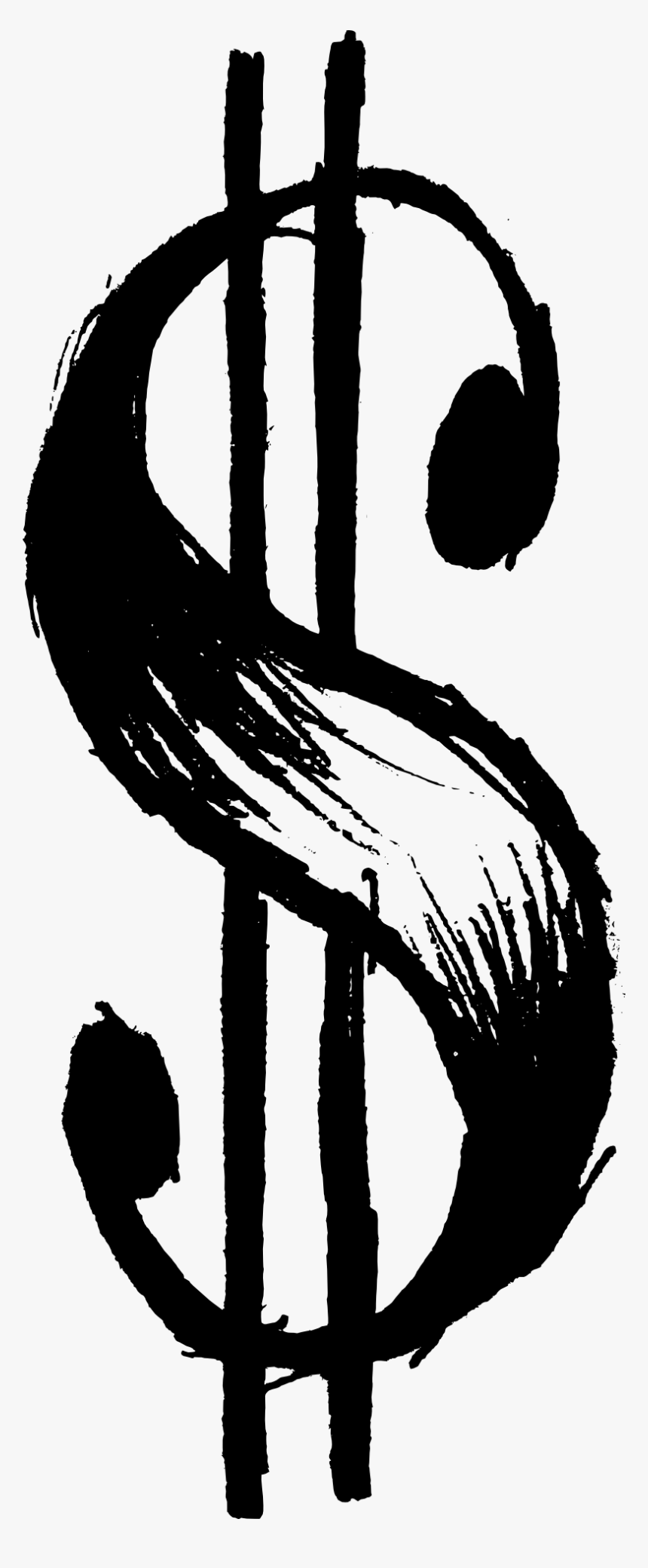 Dollar Symbol Drawing Png, Transparent Png