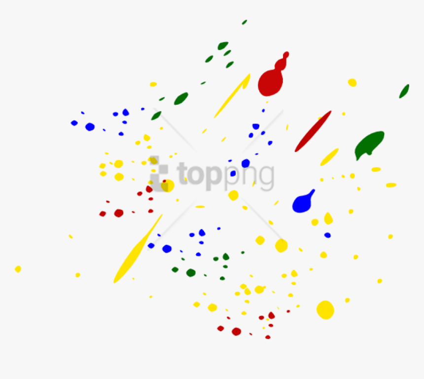 Free Png Colorful Paint Splatters Png Png Image With - Transparent Paint Splatter Png, Png Download