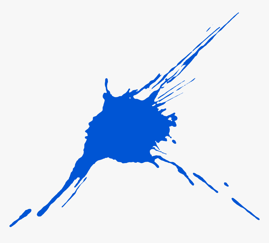 Blue Paint Splash Png Download - Blue Paint Splatter Png, Transparent Png