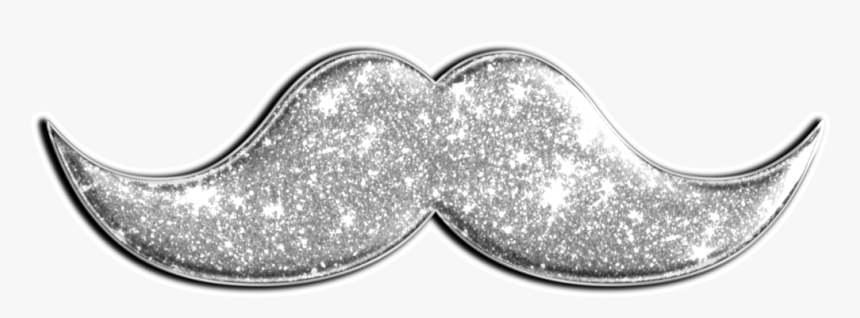 Silver Mustache Png, Transparent Png