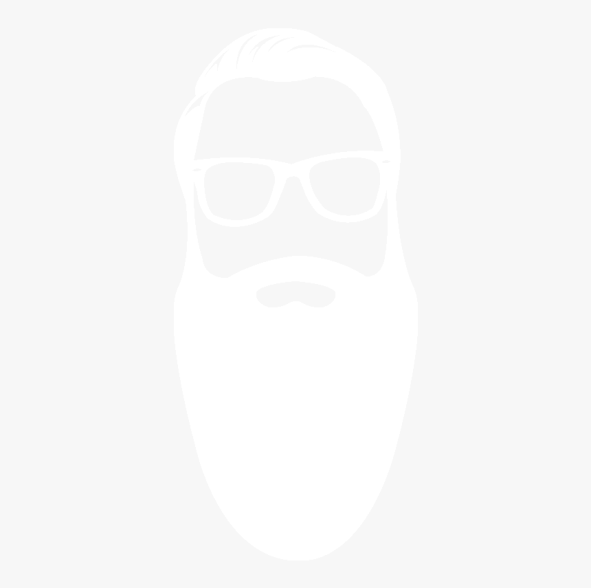 Gentleman S Stylist White - White Beard Logo Png, Transparent Png