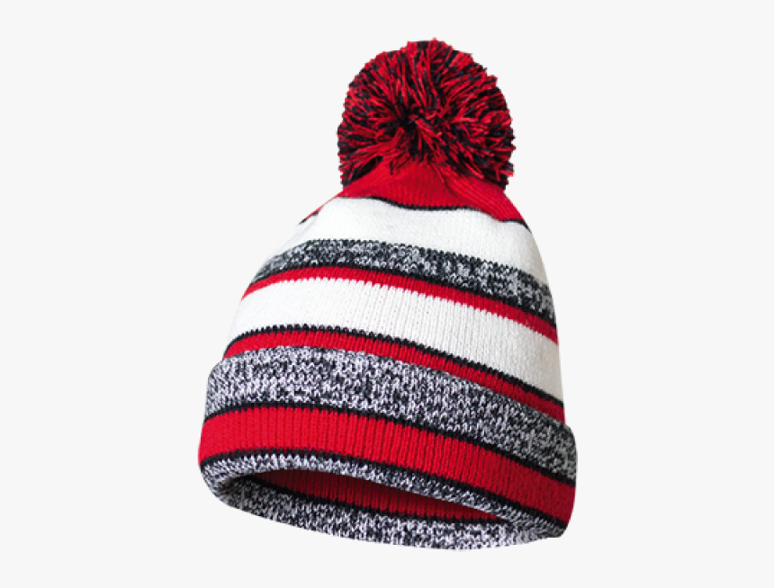 Fan Cloth Pom Beanie Red - Beanie, HD Png Download
