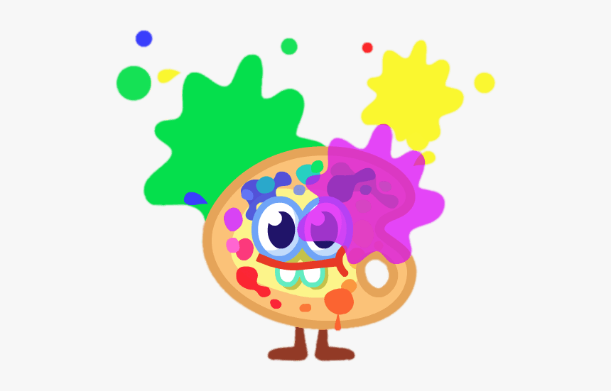 Splat The Abstract Artist With Paint Splatters - Moshi Monsters Arties, HD Png Download