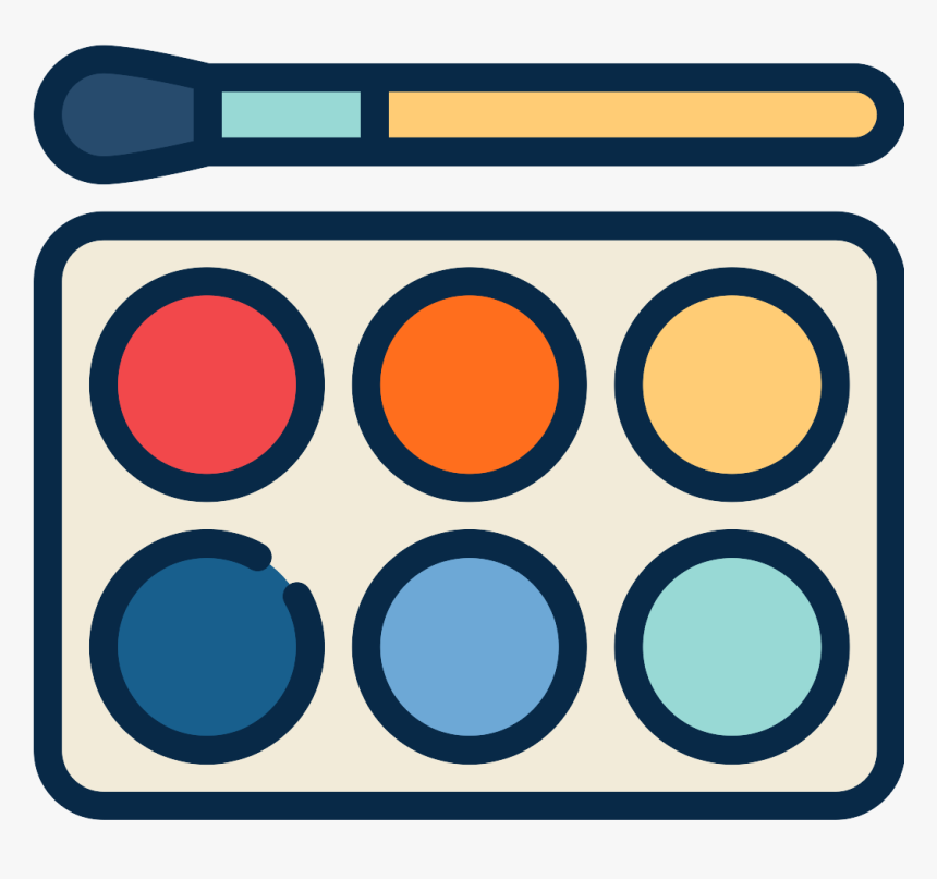 Network Watercolor Vector Ananse Graphics Icon Painting - Icon Paint Png, Transparent Png