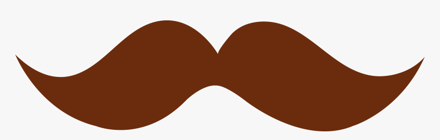 Clip Art Brown Heart Clipart Black - Brown Mustache Clipart, HD Png Download