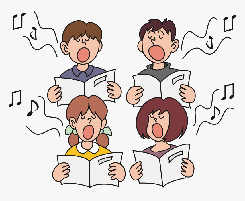 Clip Art Person Singing Clipart - Sing In A Choir Clipart, HD Png Download