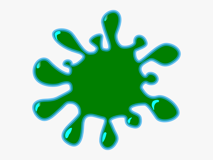 Green Clipart Paint Splash - Water Splash Clipart Png, Transparent Png