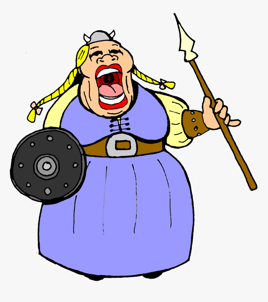 Cartoon Of People Singing And Dancing - Fat Opera Singer Cartoon, HD Png Download