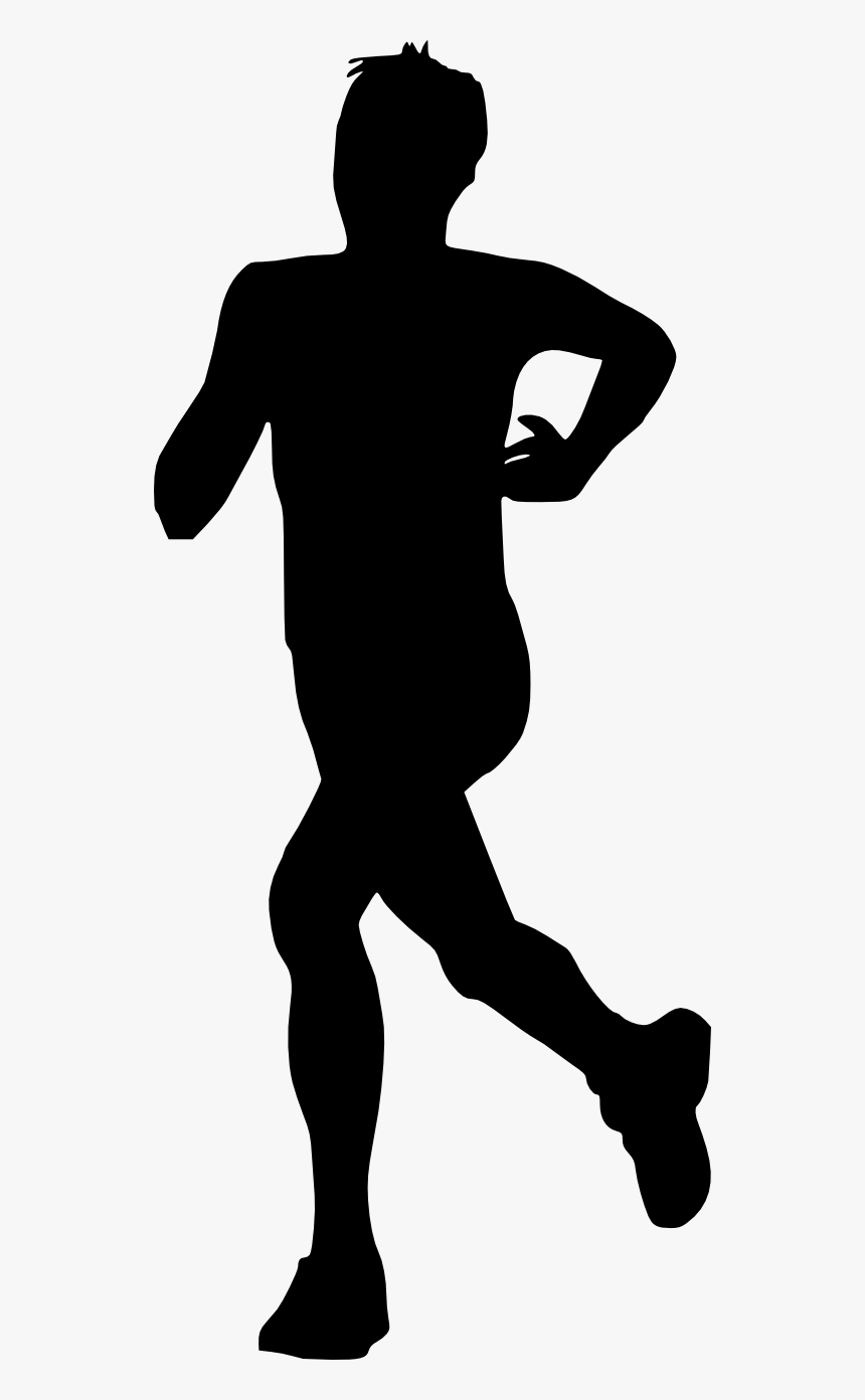 20 Man Running Silhouette - Running Man Silhouette Png, Transparent Png