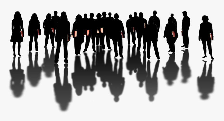 Silhouette A Cappella Choir Singing - Silhouette Of A Choir, HD Png Download