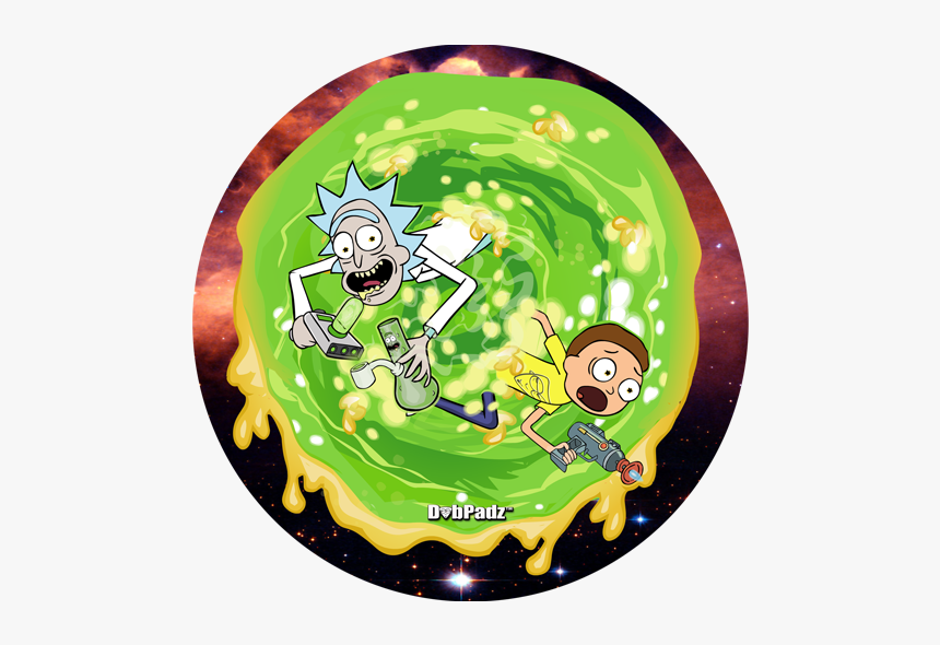 Rick & Morty Wax Portal Dabpadz - Rick And Morty Portal Bong, HD Png Download