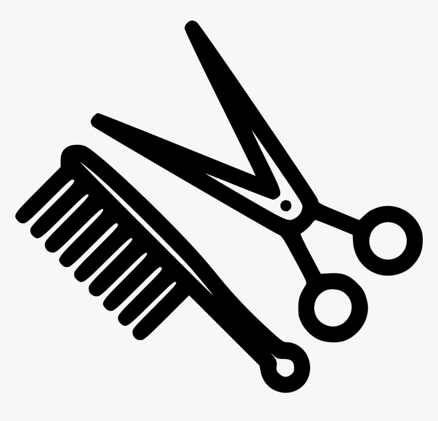 Scissors And Comb Png, Transparent Png