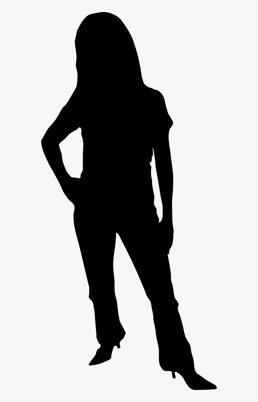 Clipart Silhouette No Background - Teen Girl Silhouette Clipart, HD Png Download