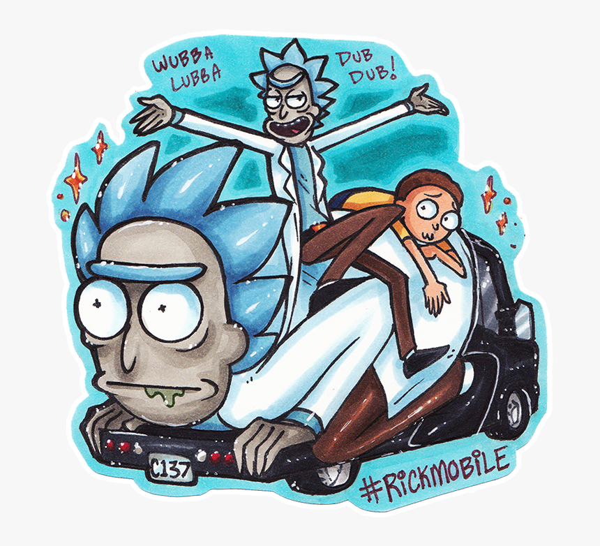 Dub し, - Rick And Morty Fan Art Png, Transparent Png