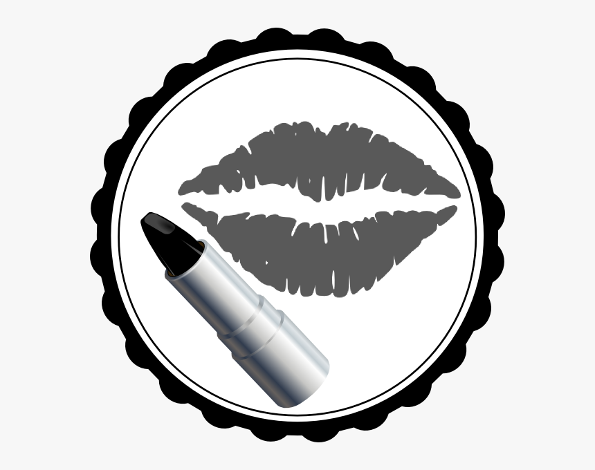 Hair And Makeup Clipart - Pink Lips Clipart, HD Png Download