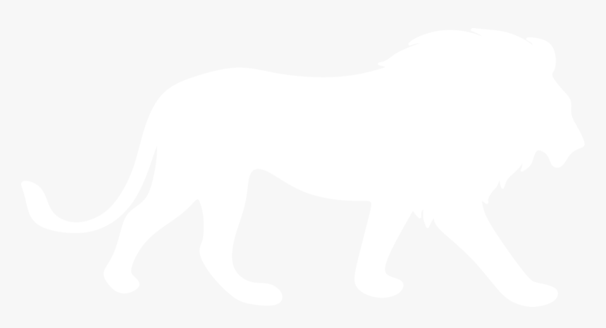 Lion Silhouette By Paperlightbox - Lion Silhouette Png White, Transparent Png