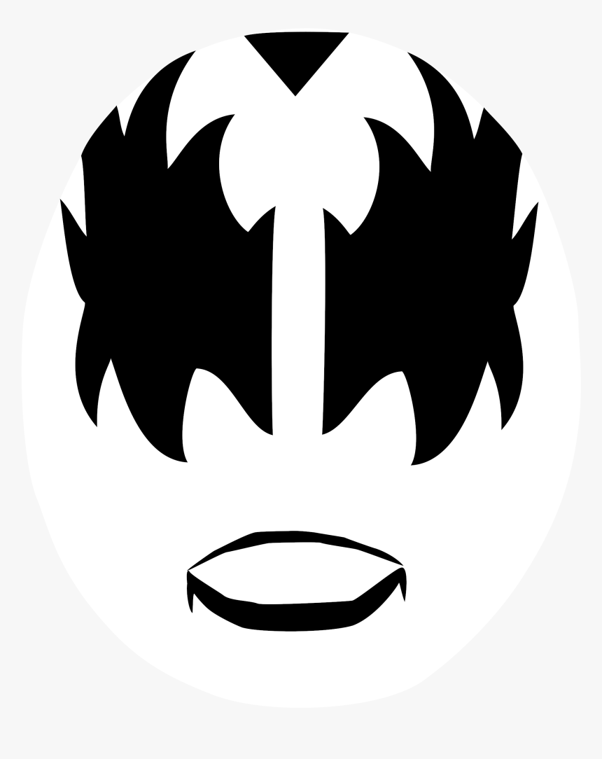 Tiger Face Stencil 21, Buy Clip Art - Kiss Band Members Makeup, HD Png Download