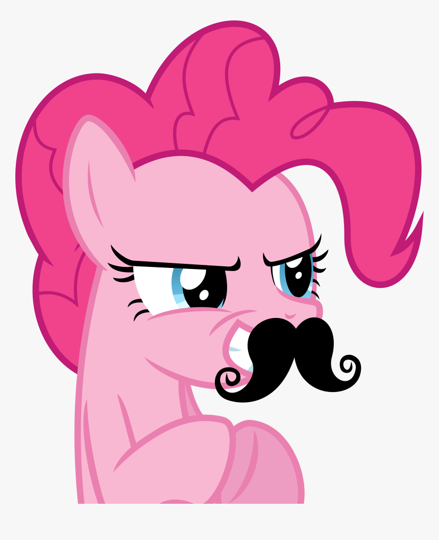 Image By Britta Ensinck - Pinkie Pie Moustache, HD Png Download