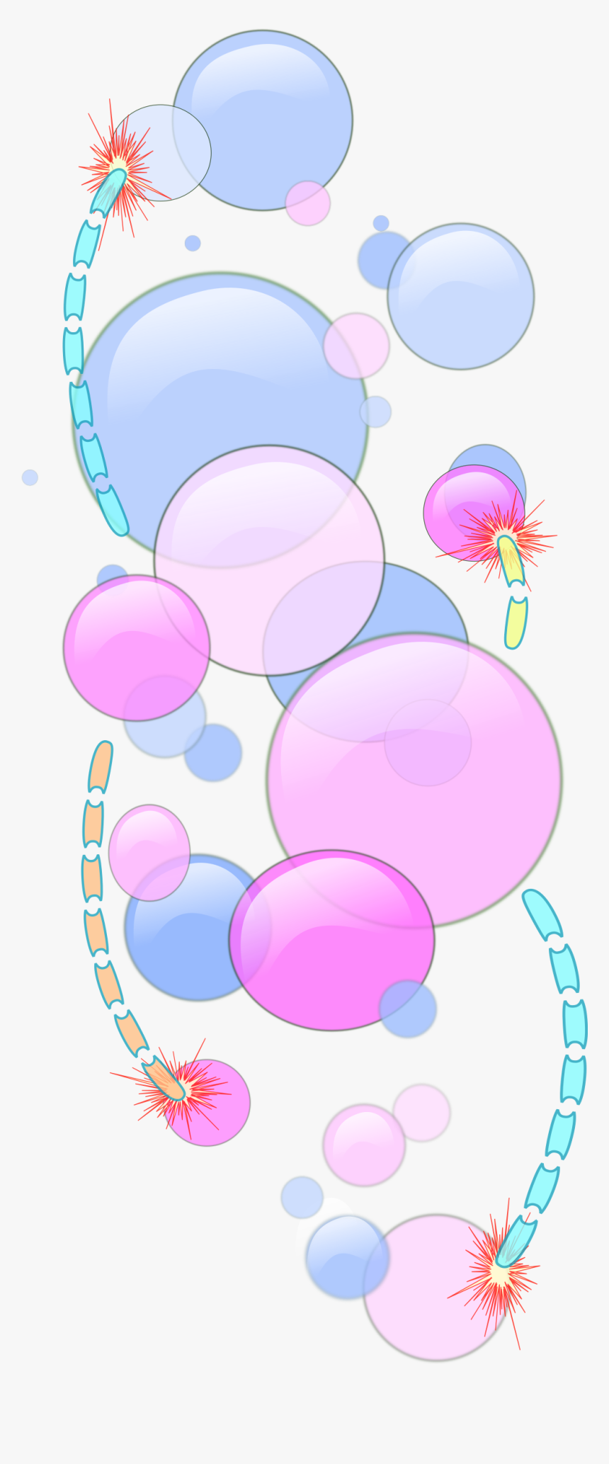 Bubbles And Worms Clip Arts - فقاعات كرتون, HD Png Download