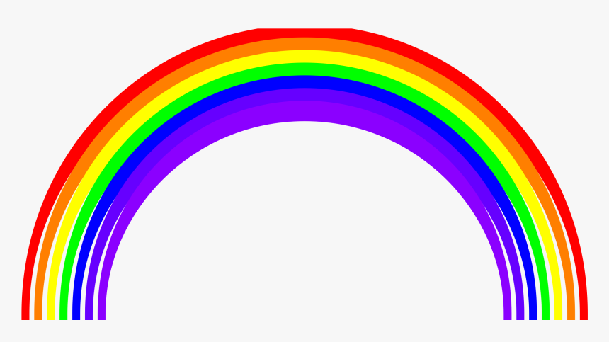Chalk Rainbow Png Banner Library Library - Semi Circle Shaped Objects, Transparent Png