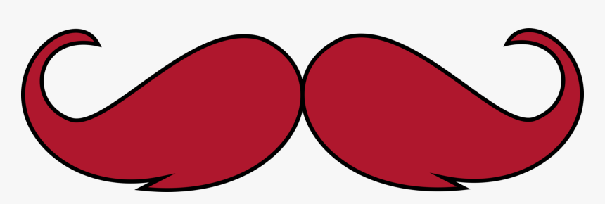 Mustache Png Red - Circle, Transparent Png
