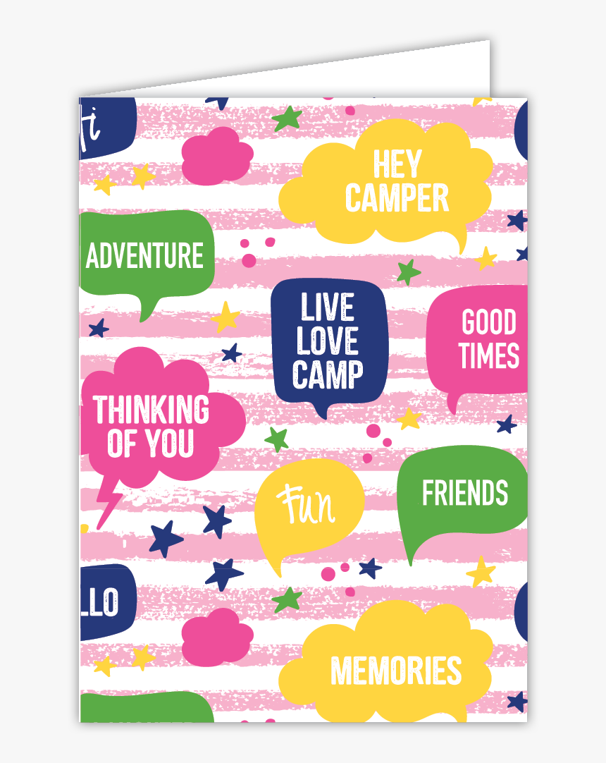 Thought Bubbles Greeting Card - Lavender, HD Png Download