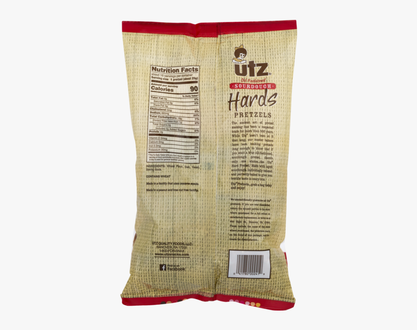 Utz Pretzels, Sourdough Hards - White Coffee, HD Png Download