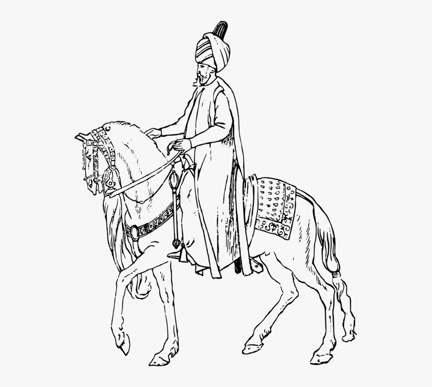 Standing,line Art,horse - Sketch, HD Png Download