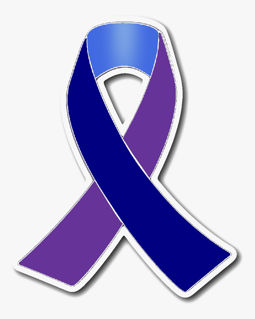 Purple Awareness Ribbon Png Free Download - Emblem, Transparent Png