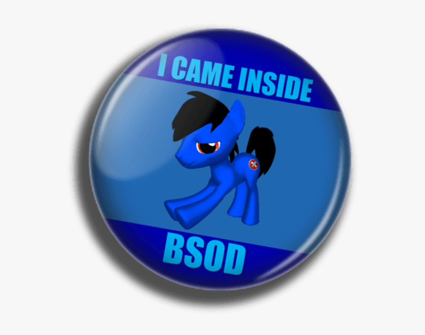 Icame Inside Bsod Blue - Badge, HD Png Download