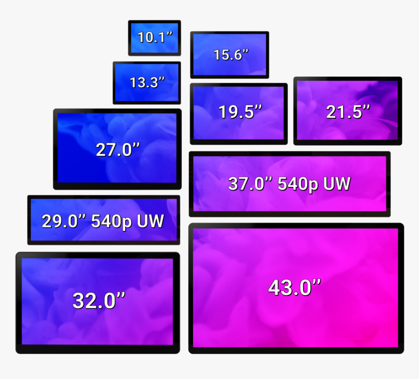 Screen Sizes-01, HD Png Download