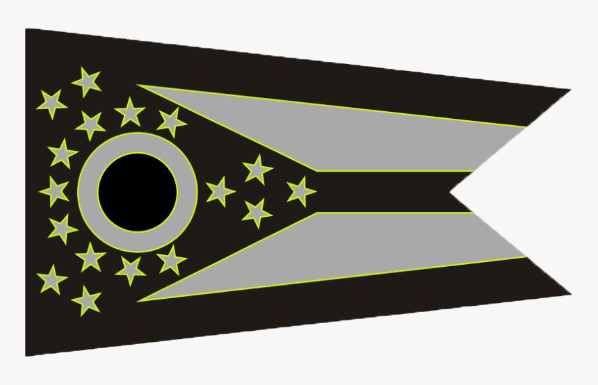 Ohio State Flag - Ohio State Flag Map, HD Png Download