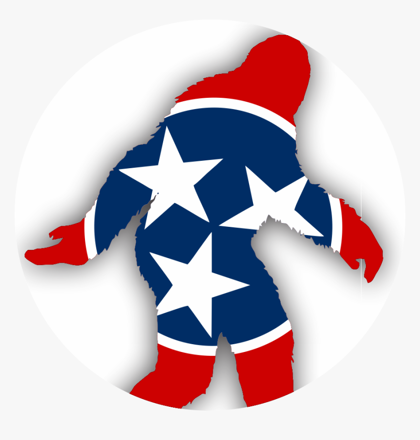 Bigfoot Tennessee Popsocket - Tennessee Flag Stars, HD Png Download