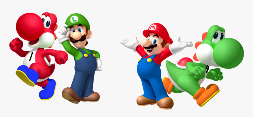 Mario, Luigi, Four, And One - Luigi, HD Png Download