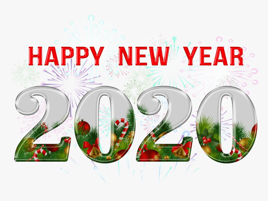 Happy New Year 2020 Png Clipart - Graphic Design, Transparent Png
