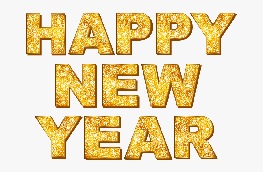 Happy New Year Word Art Png , Transparent Cartoons, Png Download