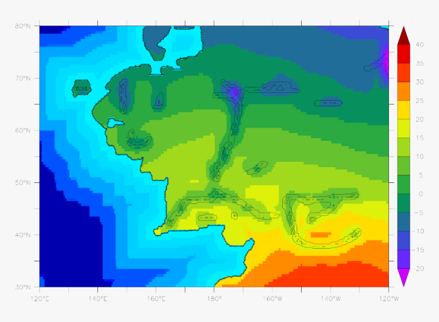 Annual Avg Temperature Contour Model Middle Earth, HD Png Download