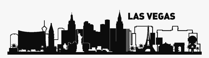 Transparent Las Vegas Skyline Clipart - Silhouette Transparent Las Vegas Skyline, HD Png Download