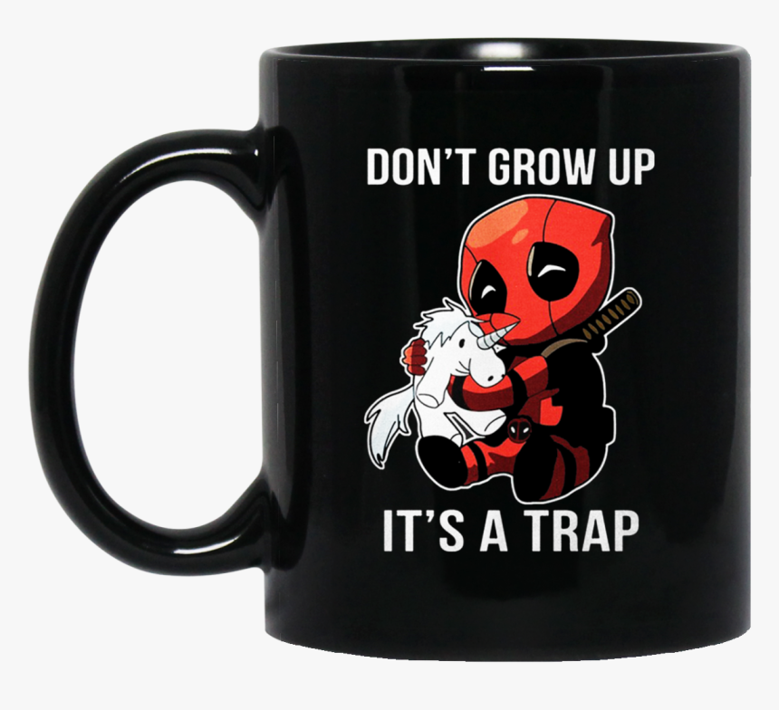 Deadpool Don T Grow Up It S A Trap Mug 
 Class Lazyload - Harry Potter Cat Mug, HD Png Download