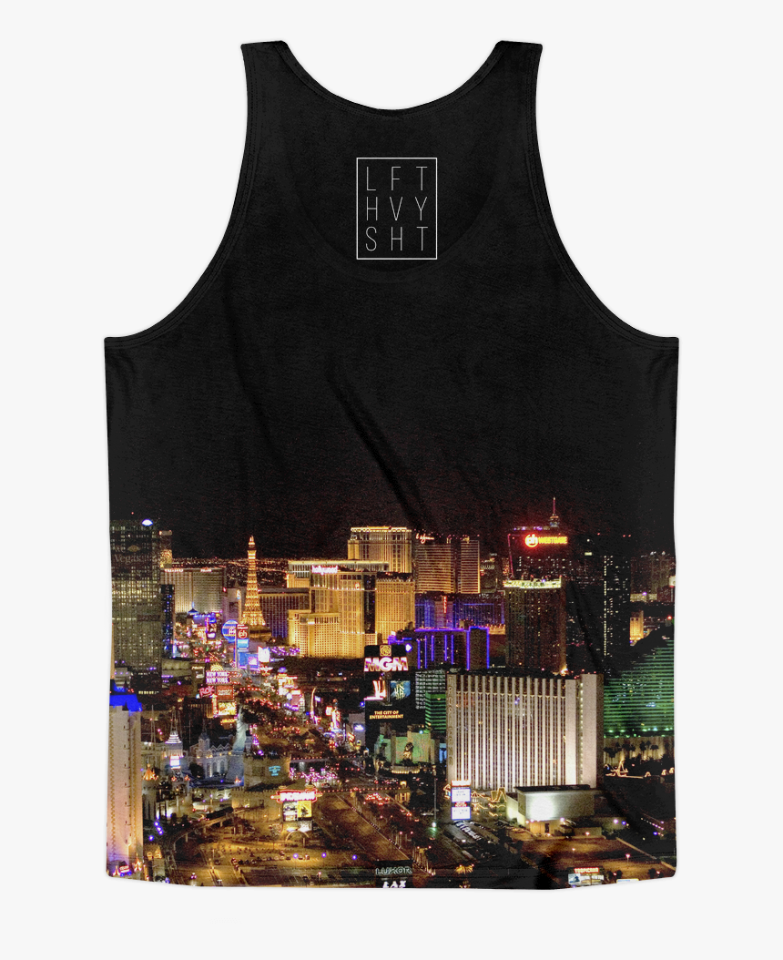 Las Vegas Skyline Men S Tank Top - House Of Blues Foundation Room, HD Png Download