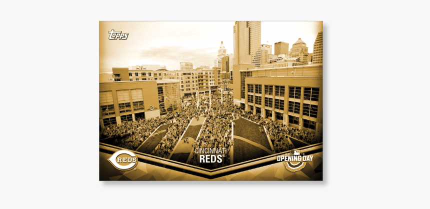 Cincinnati Reds 2018 Topps Opening Day Baseball Opening - Skyline, HD Png Download